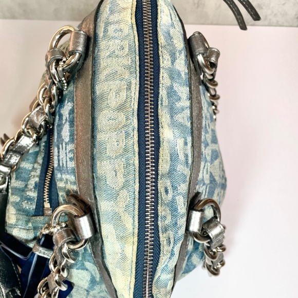 Coach Rare Denim Monogram Poppy Shoulder/Crossbody A1176-16990, Refurbished - Picture 13 of 17